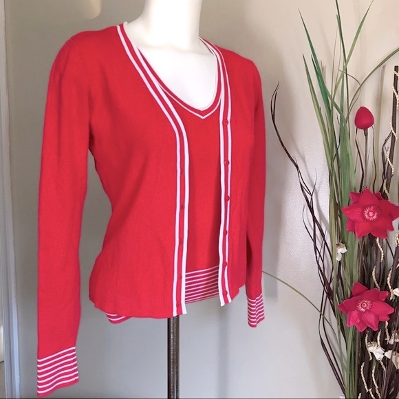 George Stretch Women’s Coral Set Two pieces Viscose Sweater/Top - Picture 3 of 6